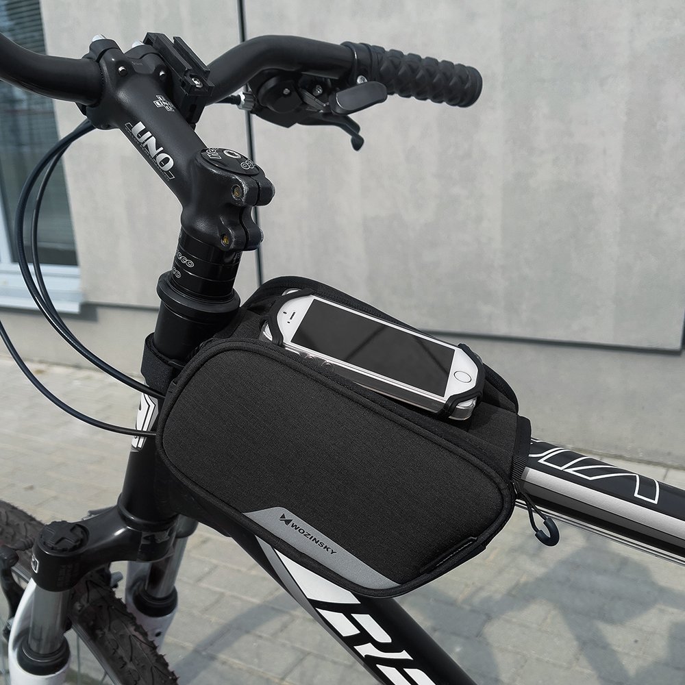 Uchwyt rowerowy Wozinsky sakwa rowerowa na ram 1.5L WBB14BK czarny Xiaomi Mi 4c / 2