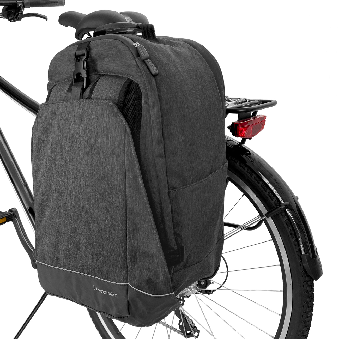 Uchwyt rowerowy Wozinsky torba rowerowa na baganik 2w1 40l WBB33BK czarny Meizu Note 8 / 2