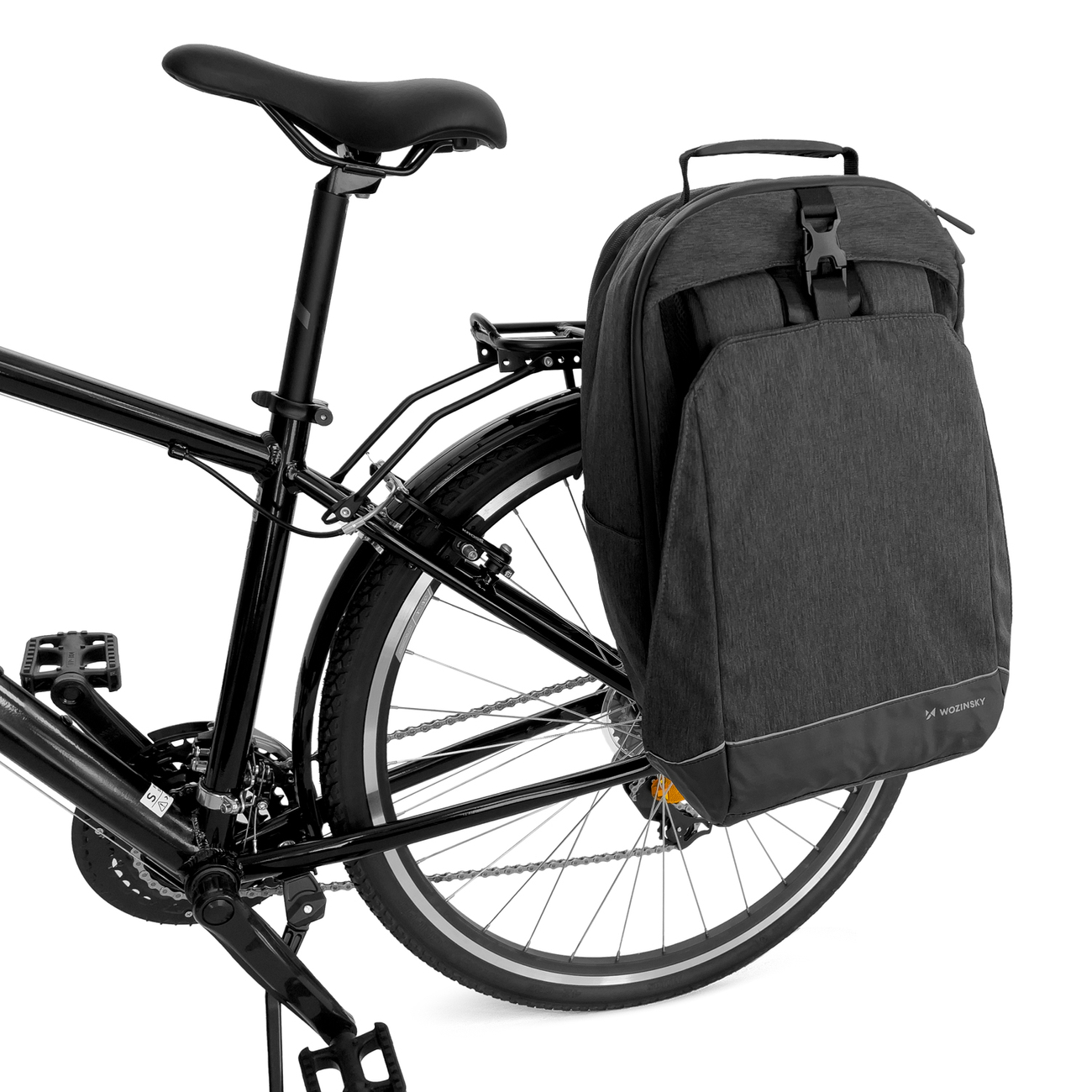 Uchwyt rowerowy Wozinsky torba rowerowa na baganik 2w1 40l WBB33BK czarny Vodafone Smart Platinum 7 / 3