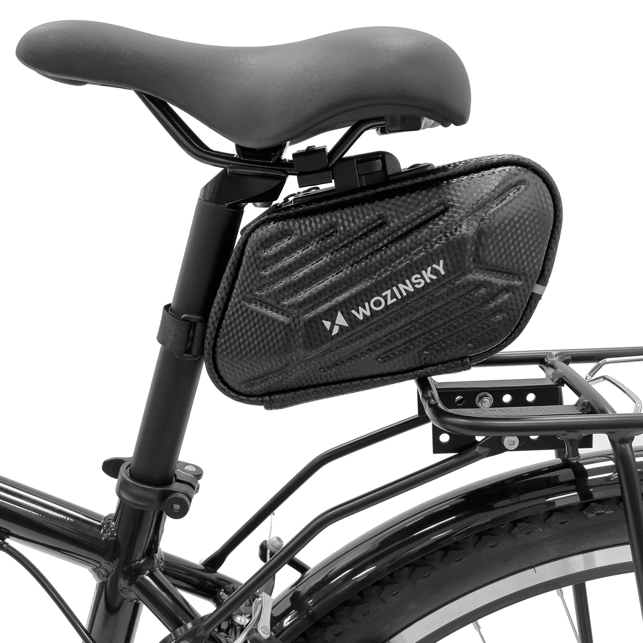 Uchwyt rowerowy Wozinsky WBB27BK sakwa rowerowa pod siodeko 1,5l czarny myPhone C-Smart Pix