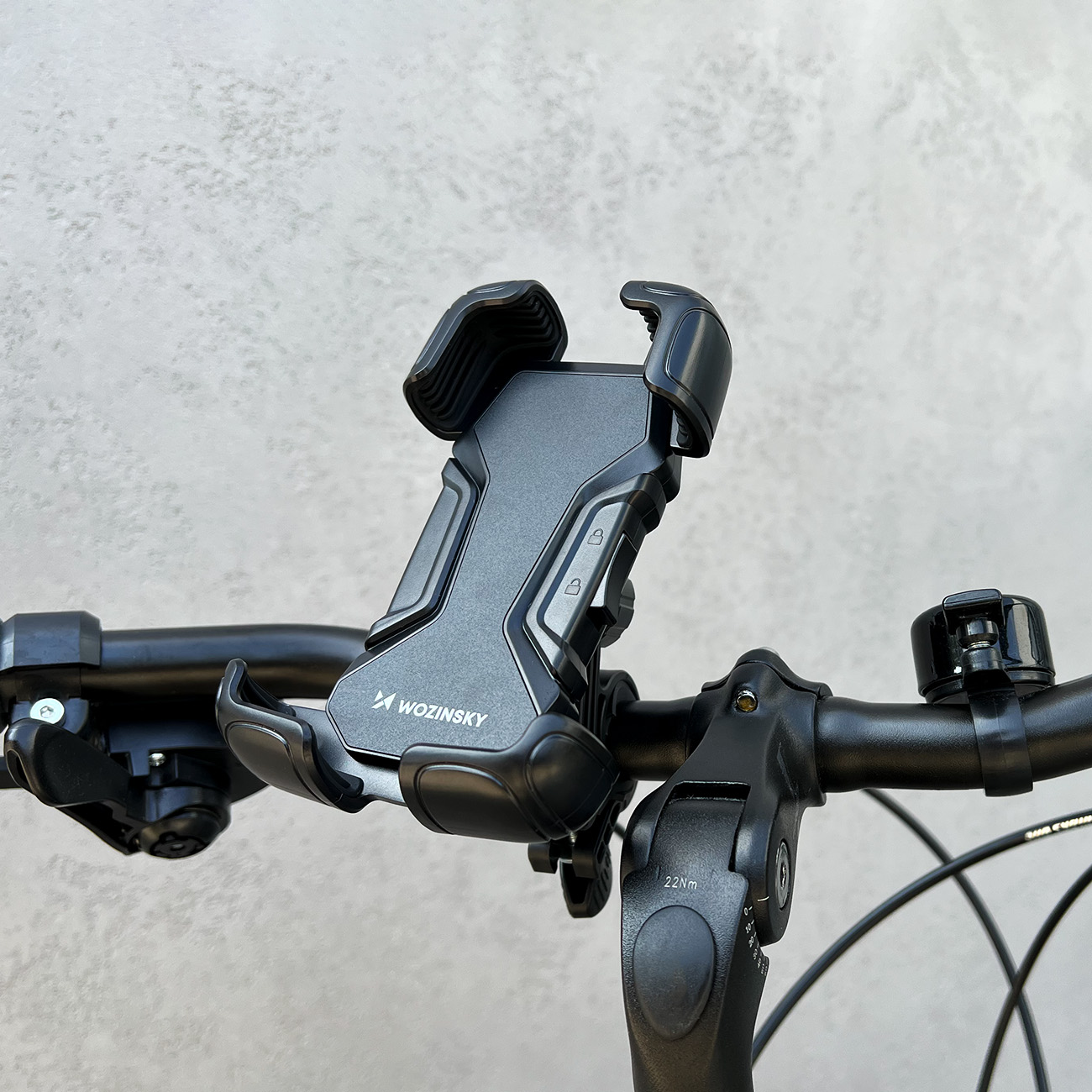Uchwyt rowerowy Wozinsky na kierownic roweru, motocykla, hulajnogi WBHBK6 czarny APPLE iPhone SE 2020