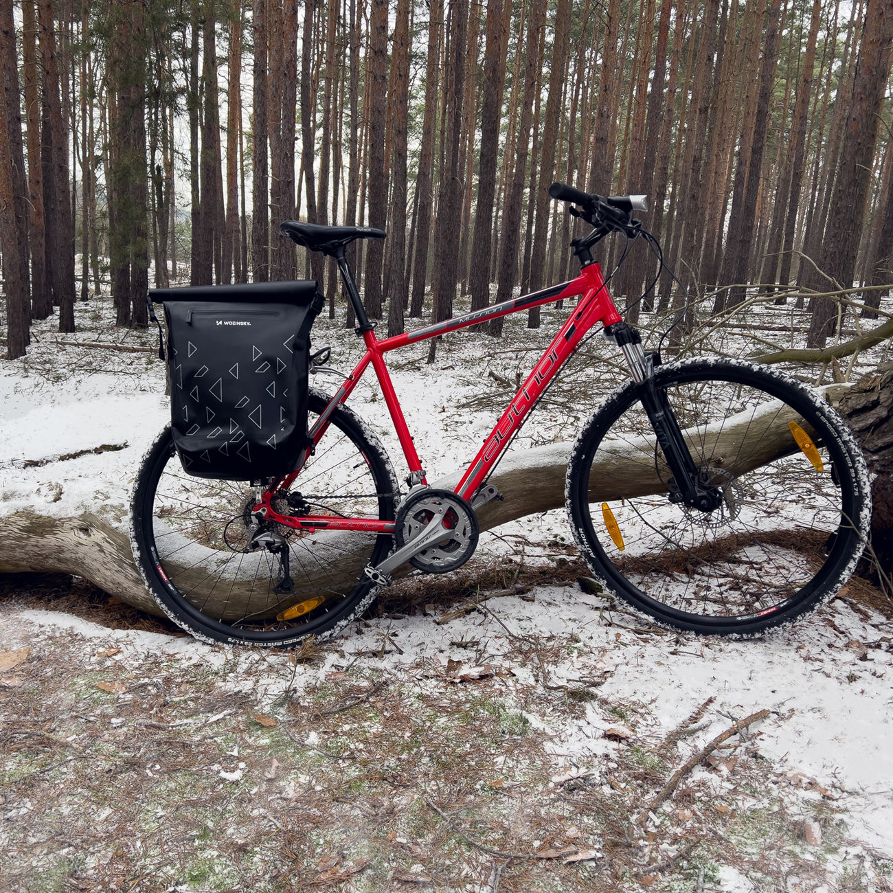 Uchwyt rowerowy Wozinsky wodoszczelny plecak rowerowy 2w1 23l WBB31BK czarny HTC One X10 / 2