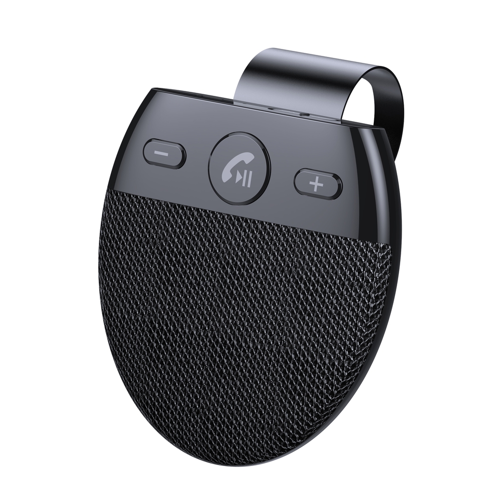 Zestaw gonomwicy Wozinsky Bluetooth do samochodu na oson przeciwsoneczn WHCK-01 czarny APPLE iPhone 15 Pro / 3