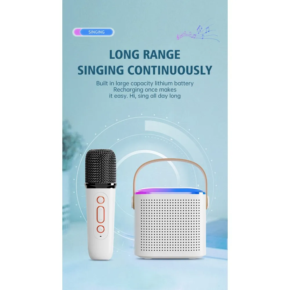 Mikrofon Zestaw karaoke LED Bluetooth Y1 biay NOKIA C21 Plus / 11