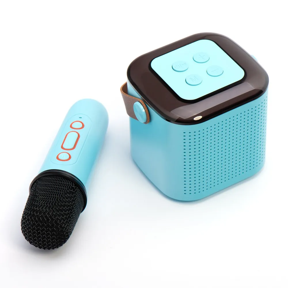 Mikrofon Zestaw karaoke LED Bluetooth Y1 niebieski Oppo Find X3 Pro / 6