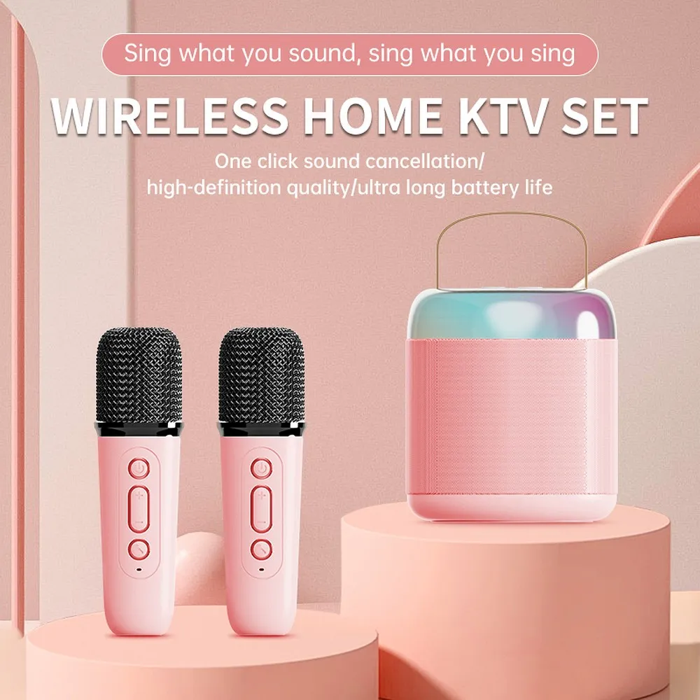 Mikrofon Zestaw karaoke LED Bluetooth Y1 rowy Realme GT 6 / 2