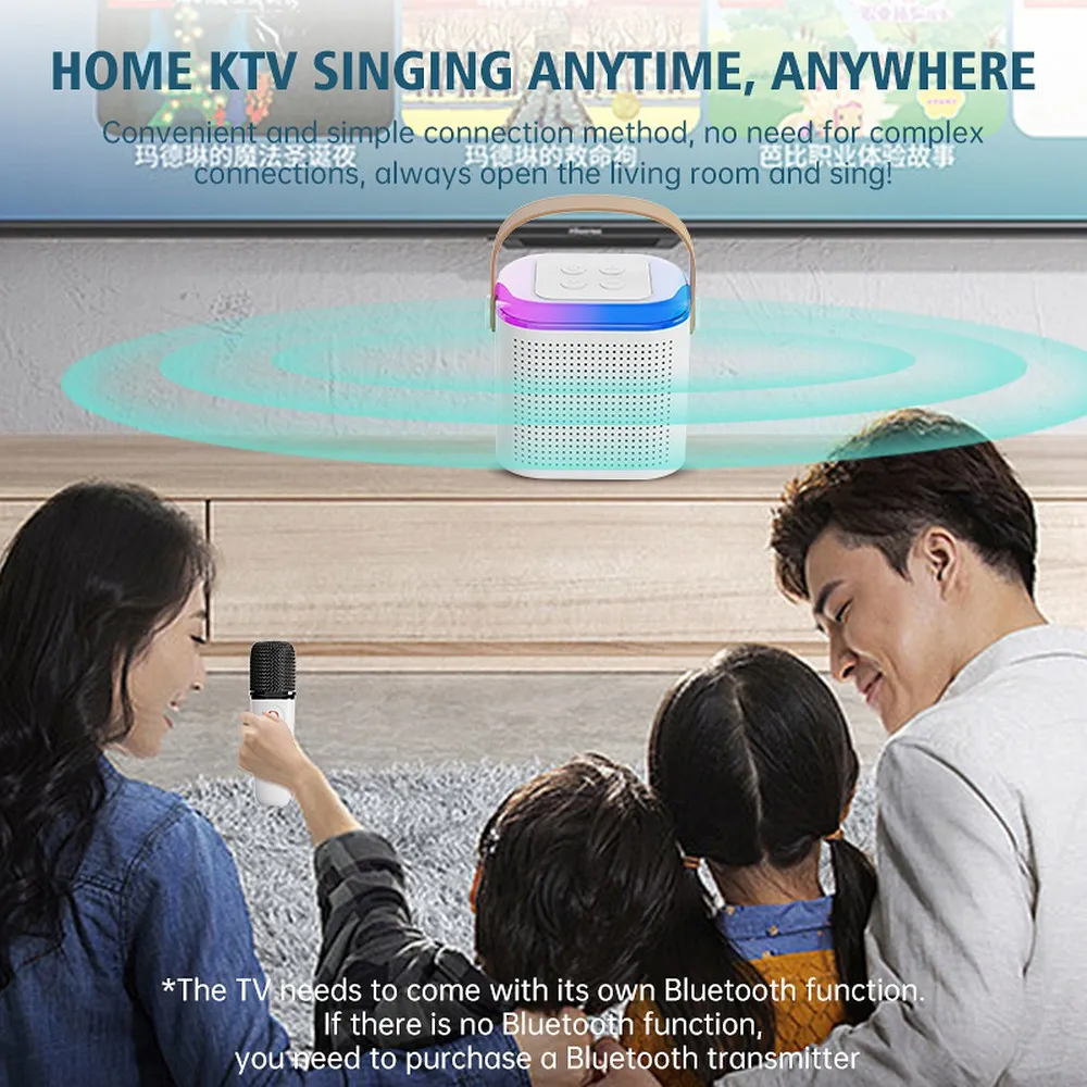 Mikrofon Zestaw karaoke LED Bluetooth Y1 rowy Xiaomi Redmi 13 / 5