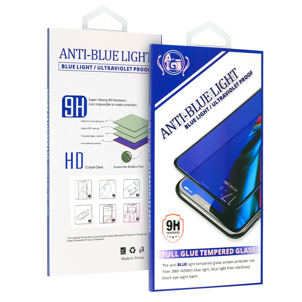 Szko hartowane Anti-Blue Glue HUAWEI P30 Lite / 8