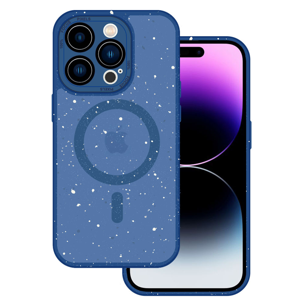 Pokrowiec etui Magnetic Splash Frosted Case granatowy APPLE iPhone 11 Pro Max