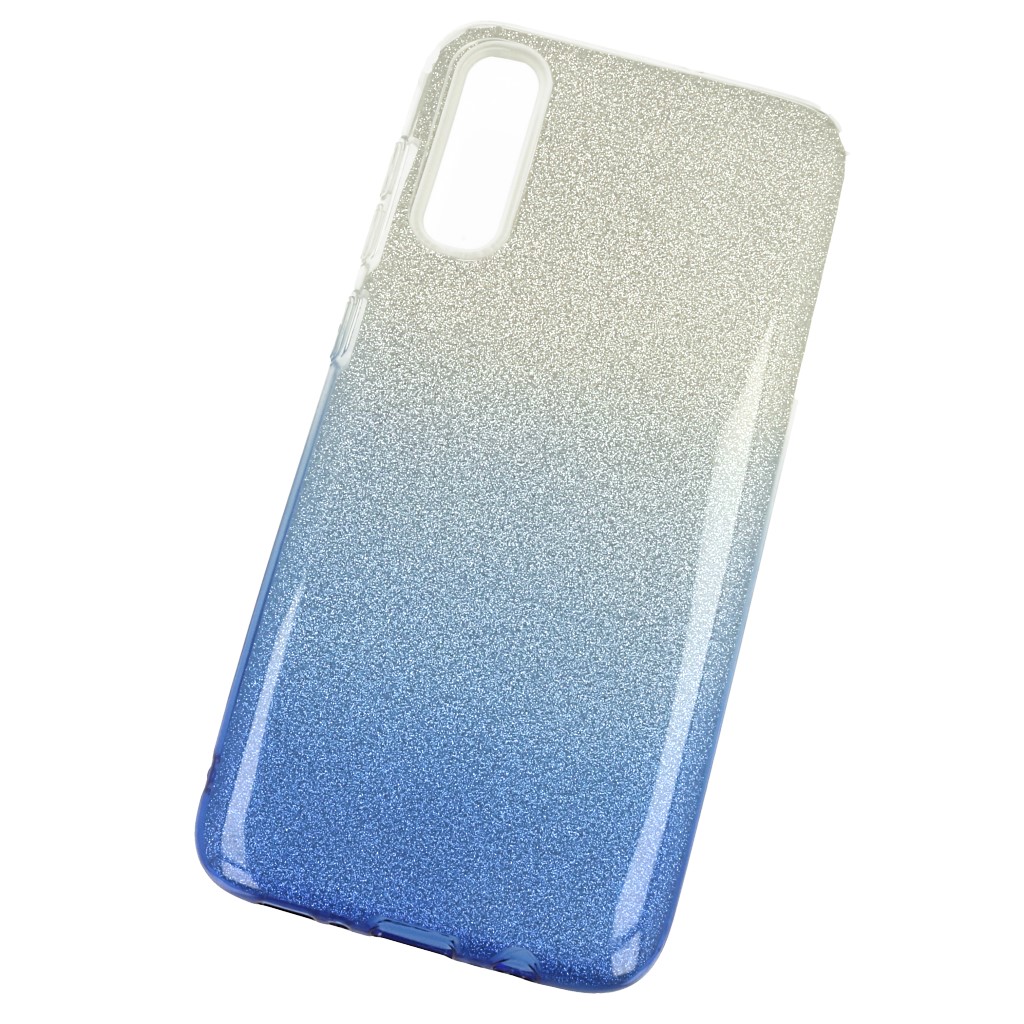 Pokrowiec etui z brokatem Bling Ombre niebieskie APPLE iPhone 12