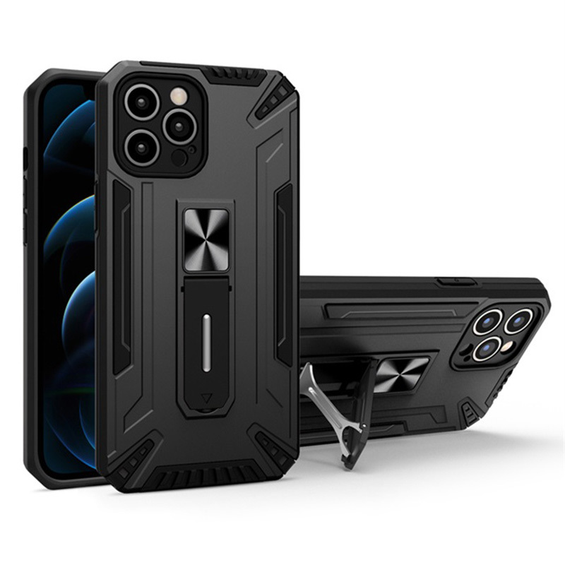 Pokrowiec etui pancerne Shock Armor Case czarne APPLE iPhone 12