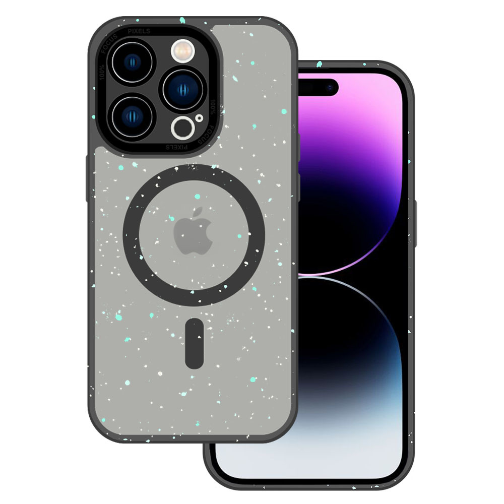 Pokrowiec etui Magnetic Splash Frosted Case czarny APPLE iPhone 14 Pro Max