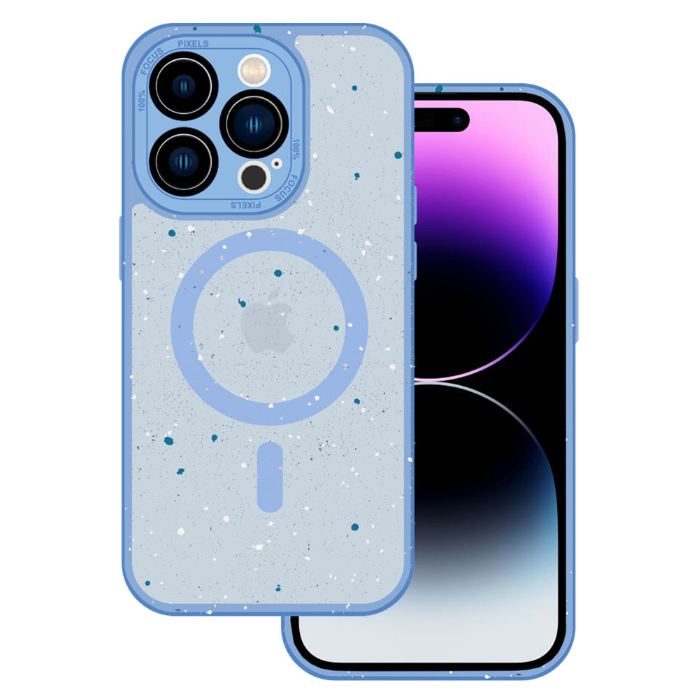 Pokrowiec etui Magnetic Splash Frosted Case jasnoniebieski APPLE iPhone 14 Pro Max