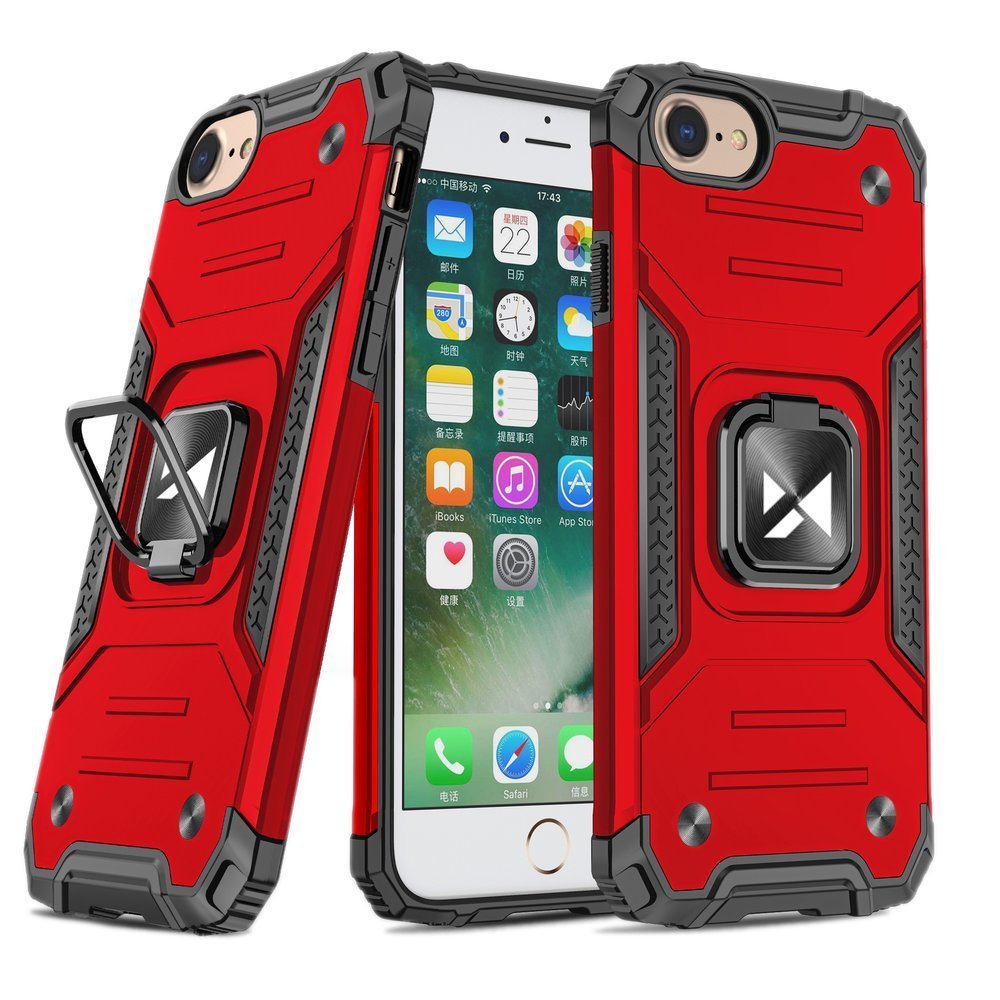 Pokrowiec etui pancerne Wozinsky Ring Armor czerwone APPLE iPhone 15