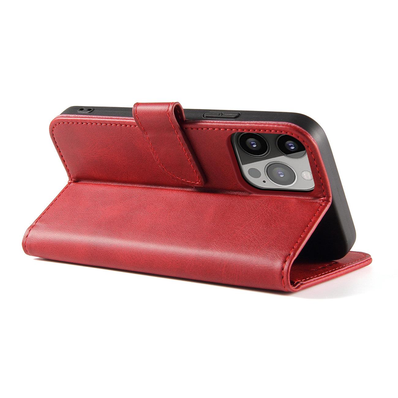 Pokrowiec etui z klapk na magnes Fancy Magnet czerwone APPLE iPhone 15 Plus / 3