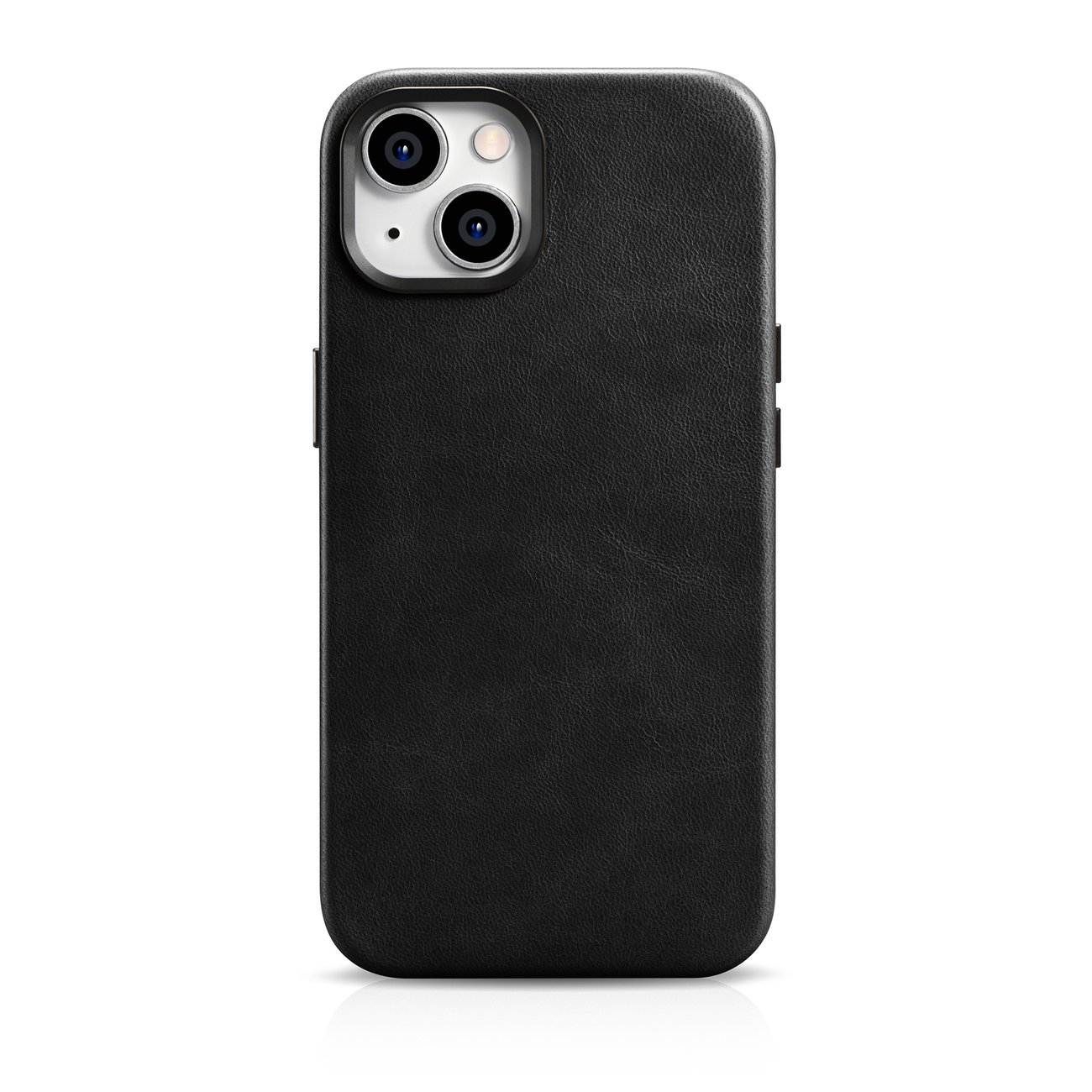 Pokrowiec etui skrzane iCarer Oil Wax Premium Leather Case czarne APPLE iPhone 15 Plus