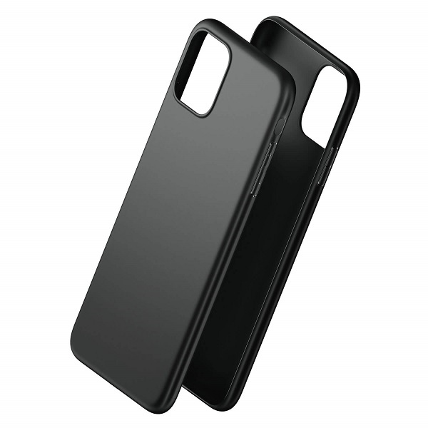 Pokrowiec Nakadka z matowego silikonu 3MK Matt czarna APPLE iPhone SE 2020
