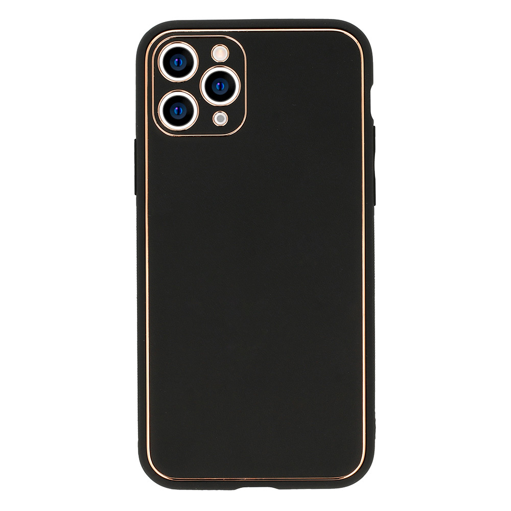 Pokrowiec etui silikonowe Luxury Case czarne APPLE iPhone SE 2020
