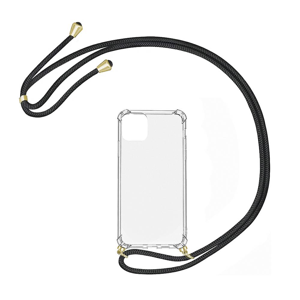 Pokrowiec etui Rope Case ze sznurkiem czarne APPLE iPhone SE 3