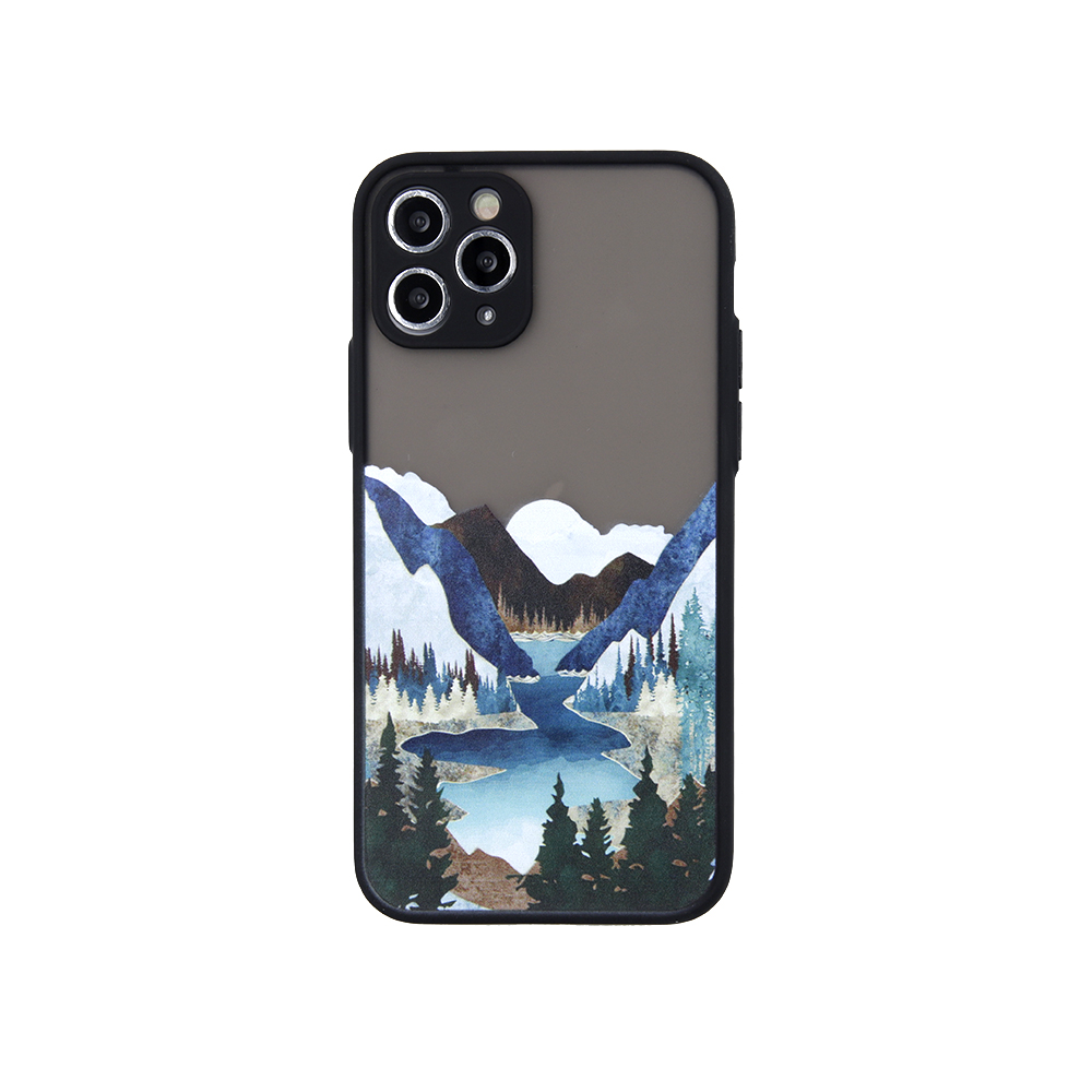 Pokrowiec etui silikonowe Landscape wzr 2 APPLE iPhone SE 3