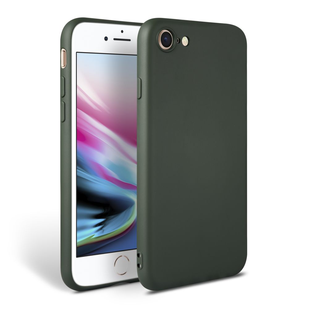 Pokrowiec Etui Silikonowe Tech-protect Icon Zielone APPLE iPhone SE 3