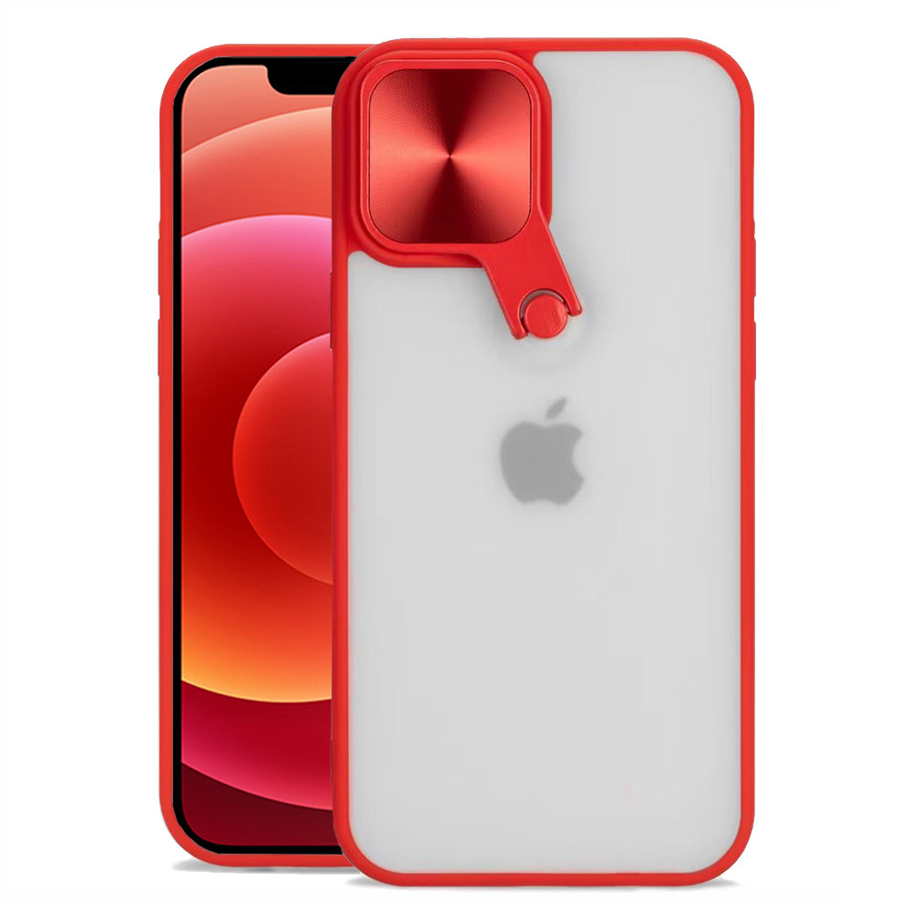 Pokrowiec etui z ochron obiektywu Cyclops Case czerwone APPLE iPhone SE 3