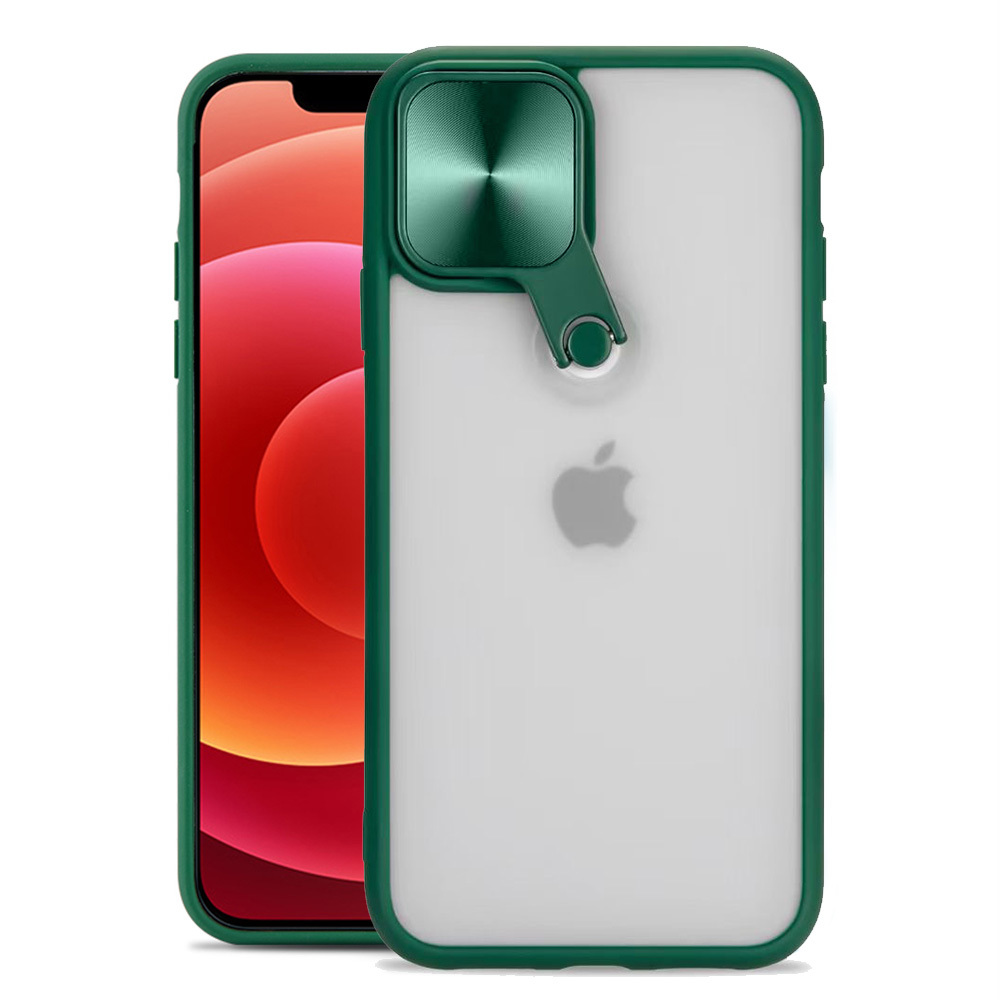 Pokrowiec etui z ochron obiektywu Cyclops Case zielone APPLE iPhone SE 3