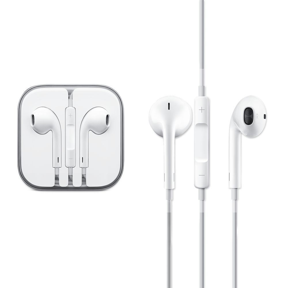 Suchawki oryginalny przewodowy EarPods z pilotem i mikrofonem APPLE iPhone SE / 4