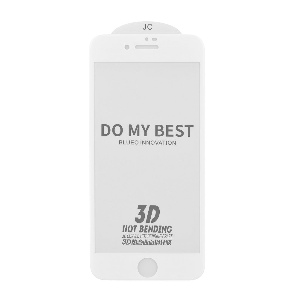 Szko hartowane 5D Mr. Monkey Glass Full Glue biae APPLE iPhone 7 Plus