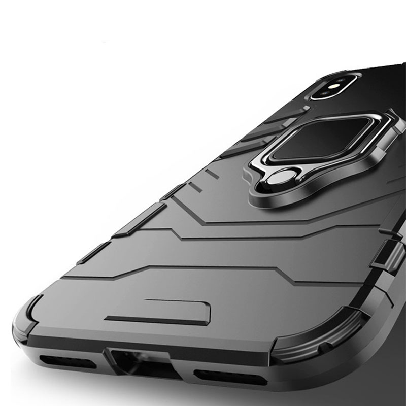 Pokrowiec etui pancerne Ring Armor czarne Xiaomi Redmi Note 9T Pro / 4