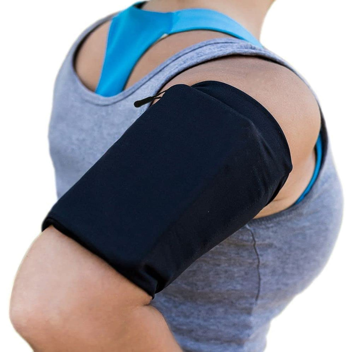 Pokrowiec Elastyczna opaska na rami do biegania Armband fitness czarna LG Q6