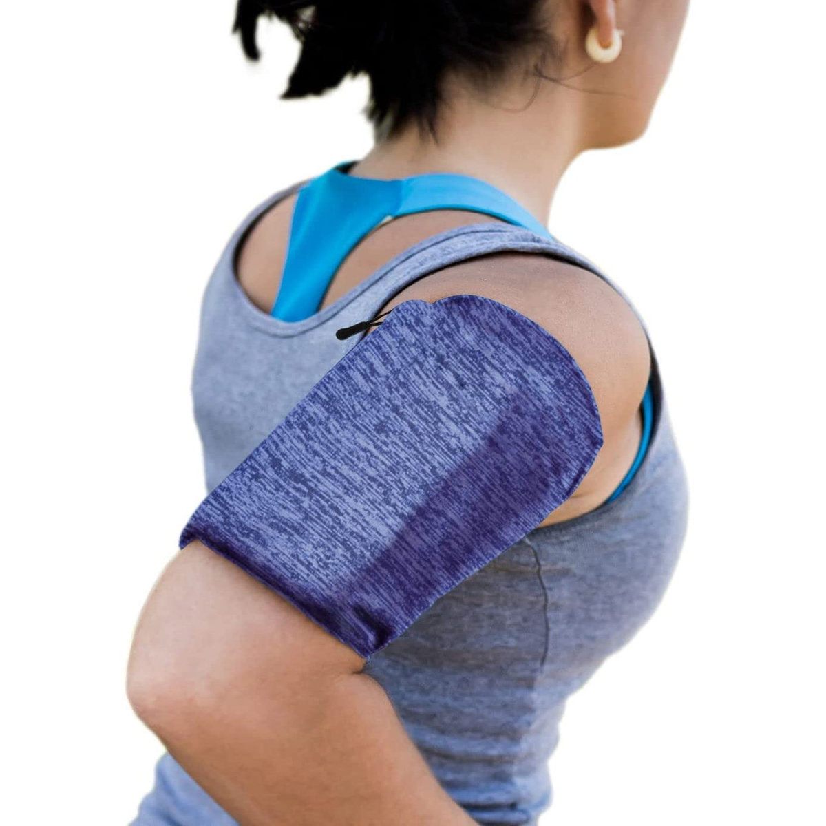 Pokrowiec Elastyczna opaska na rami do biegania Armband fitness granatowa LG G8s ThinQ