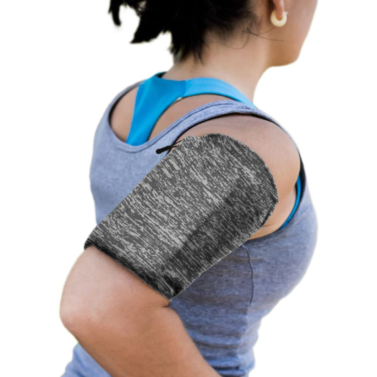 Pokrowiec Elastyczna opaska na rami do biegania Armband fitness szara LG X screen