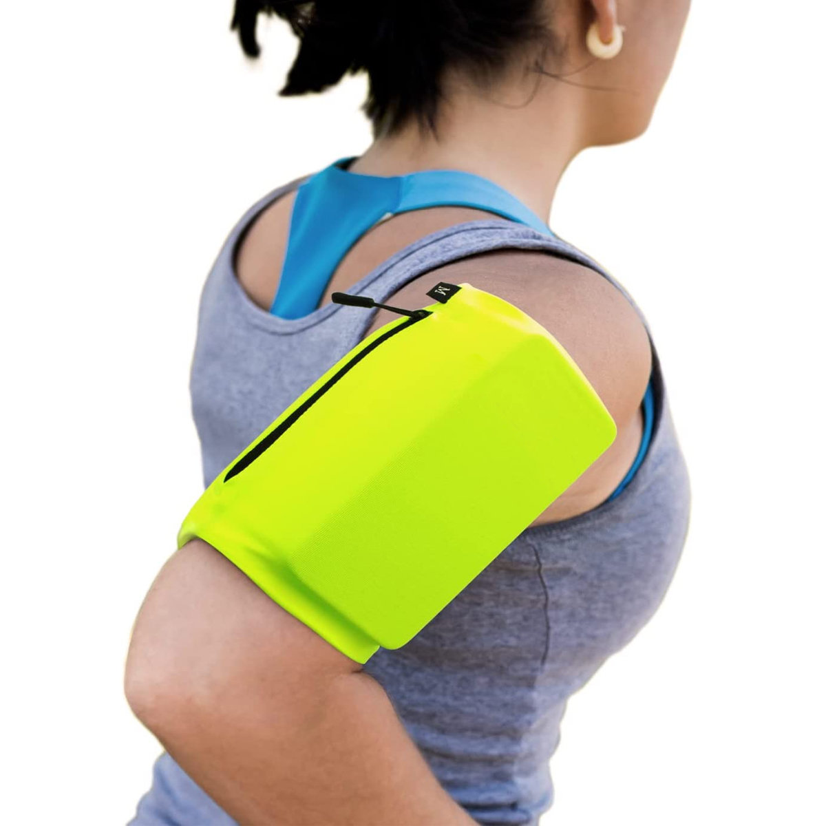 Pokrowiec Elastyczna opaska na rami do biegania Armband fitness zielona HTC Desire 510