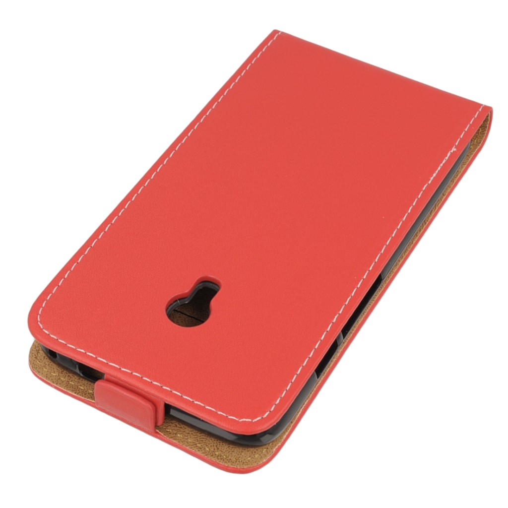 Pokrowiec z klapk na magnes Prestige Slim Flexi czerwony ALCATEL Pixi 4 5 cali 4050X / 3