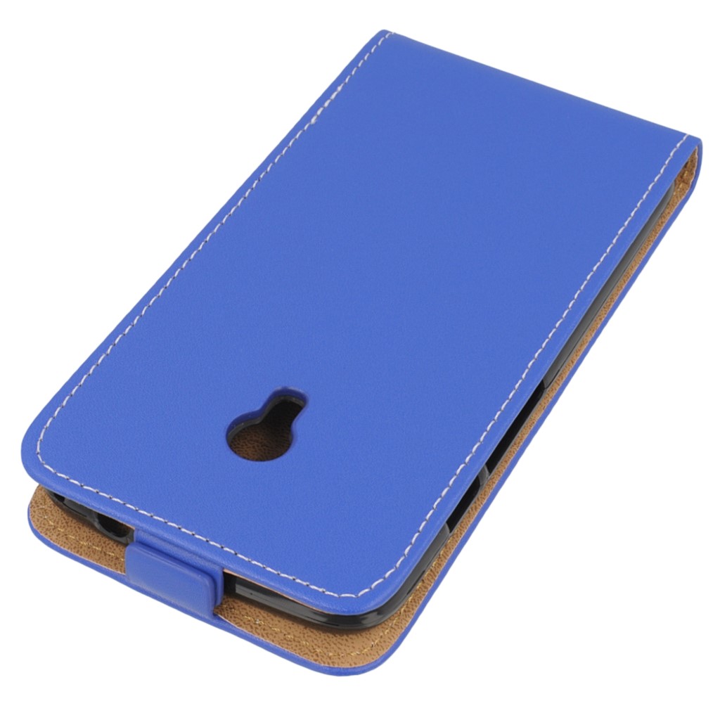 Pokrowiec z klapk na magnes Prestige Slim Flexi niebieski ALCATEL Pixi 4 5 cali 4050X / 3