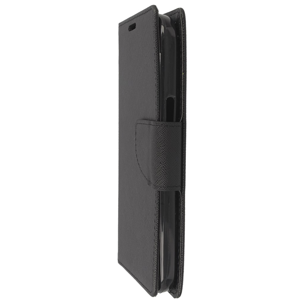 Pokrowiec etui z klapk na magnes Fancy Case czarne ALCATEL One Touch Pop C9 / 6