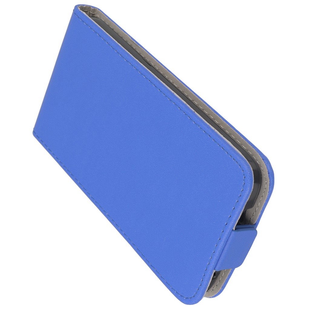 Pokrowiec z klapk na magnes Prestige Slim Flexi niebieski ALCATEL One Touch Pop 2 4.5 cala / 8