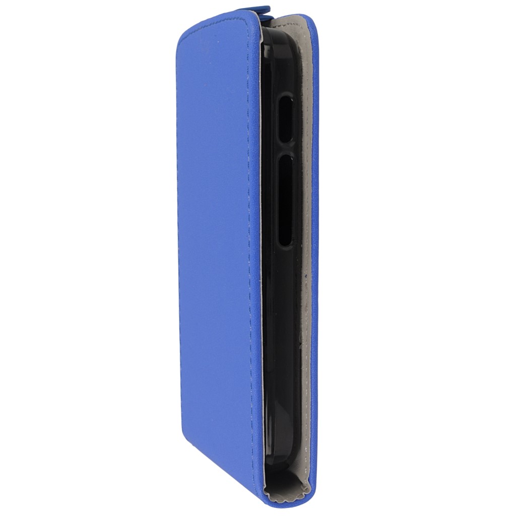 Pokrowiec z klapk na magnes Prestige Slim Flexi niebieski ALCATEL One Touch Pixi 3 4.0 cala / 6