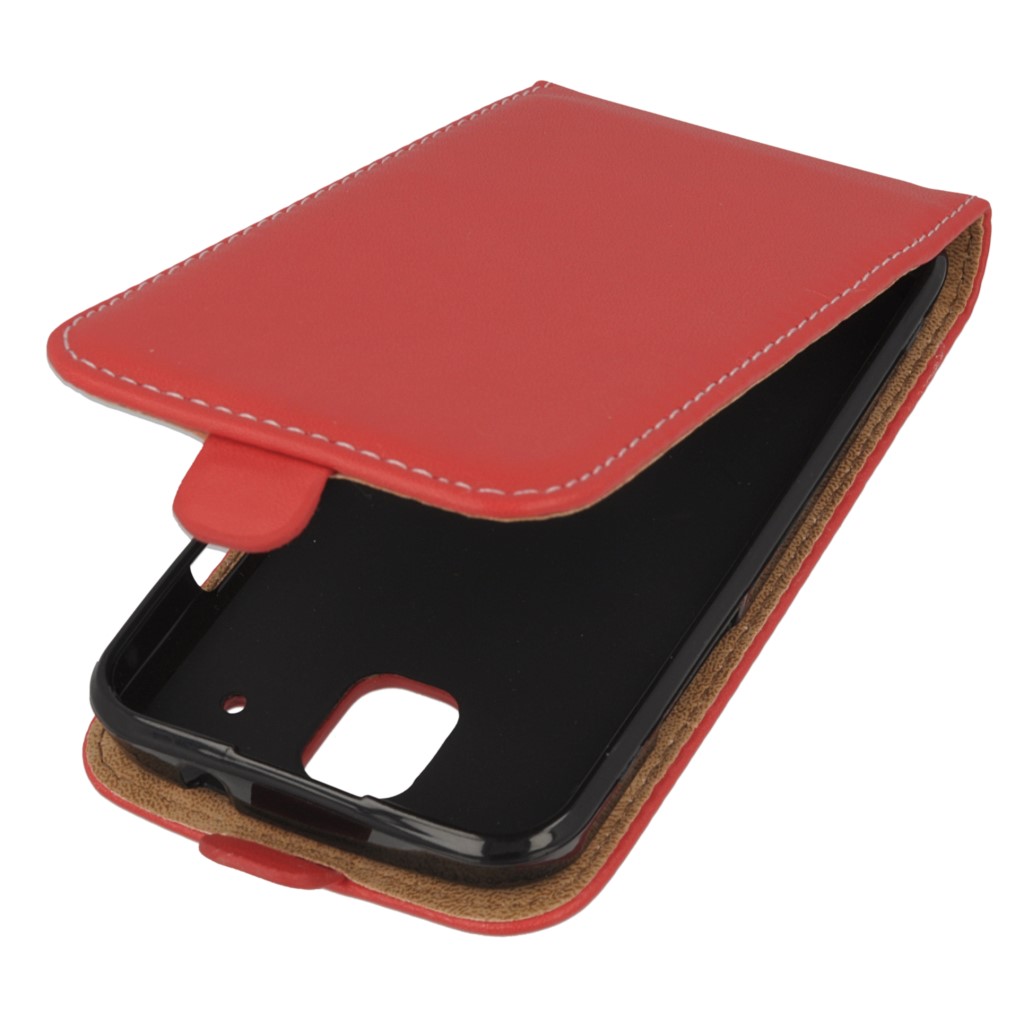 Pokrowiec z klapk na magnes Prestige Slim Flexi czerwony Allview C6 Quad 4G