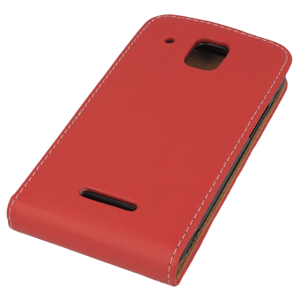Pokrowiec z klapk na magnes Prestige Slim Flexi czerwony Allview C6 Quad 4G / 5
