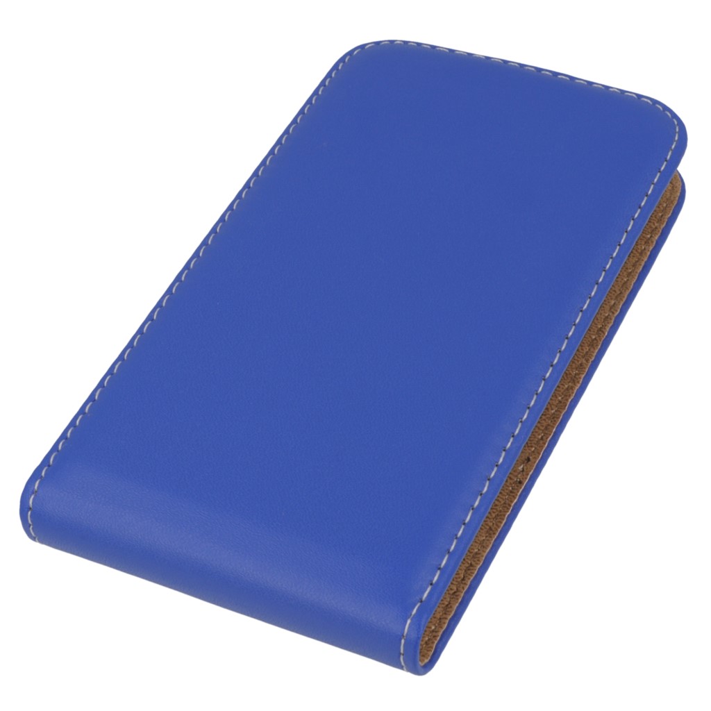 Pokrowiec z klapk na magnes Prestige Slim Flexi niebieski Allview C6 Quad 4G / 3