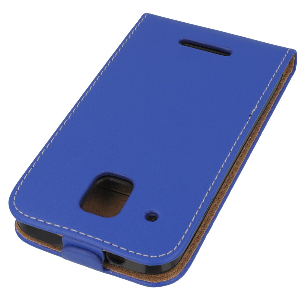 Pokrowiec z klapk na magnes Prestige Slim Flexi niebieski Allview C6 Quad 4G / 4