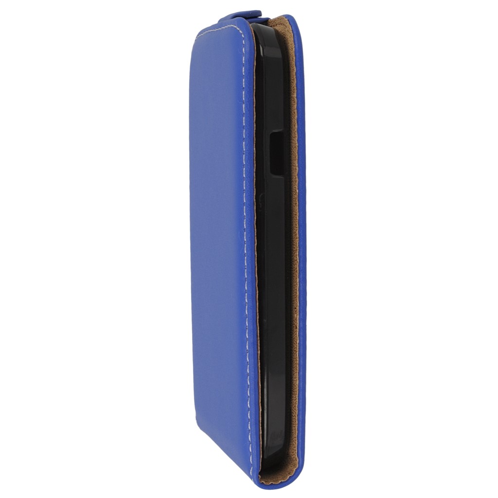 Pokrowiec z klapk na magnes Prestige Slim Flexi niebieski Allview C6 Quad 4G / 6