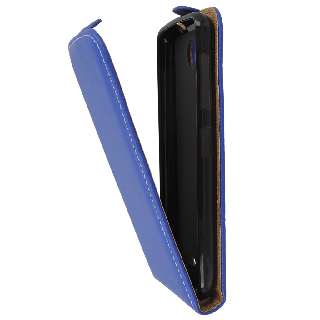 Pokrowiec z klapk na magnes Prestige Slim Flexi niebieski Allview Viper i4G / 7