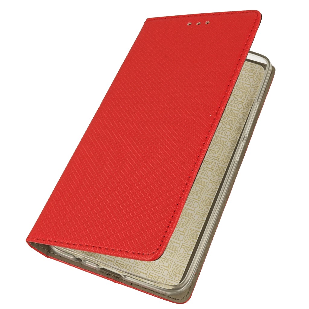 Pokrowiec etui z klapk Magnet Book czerwone ALCATEL 3C