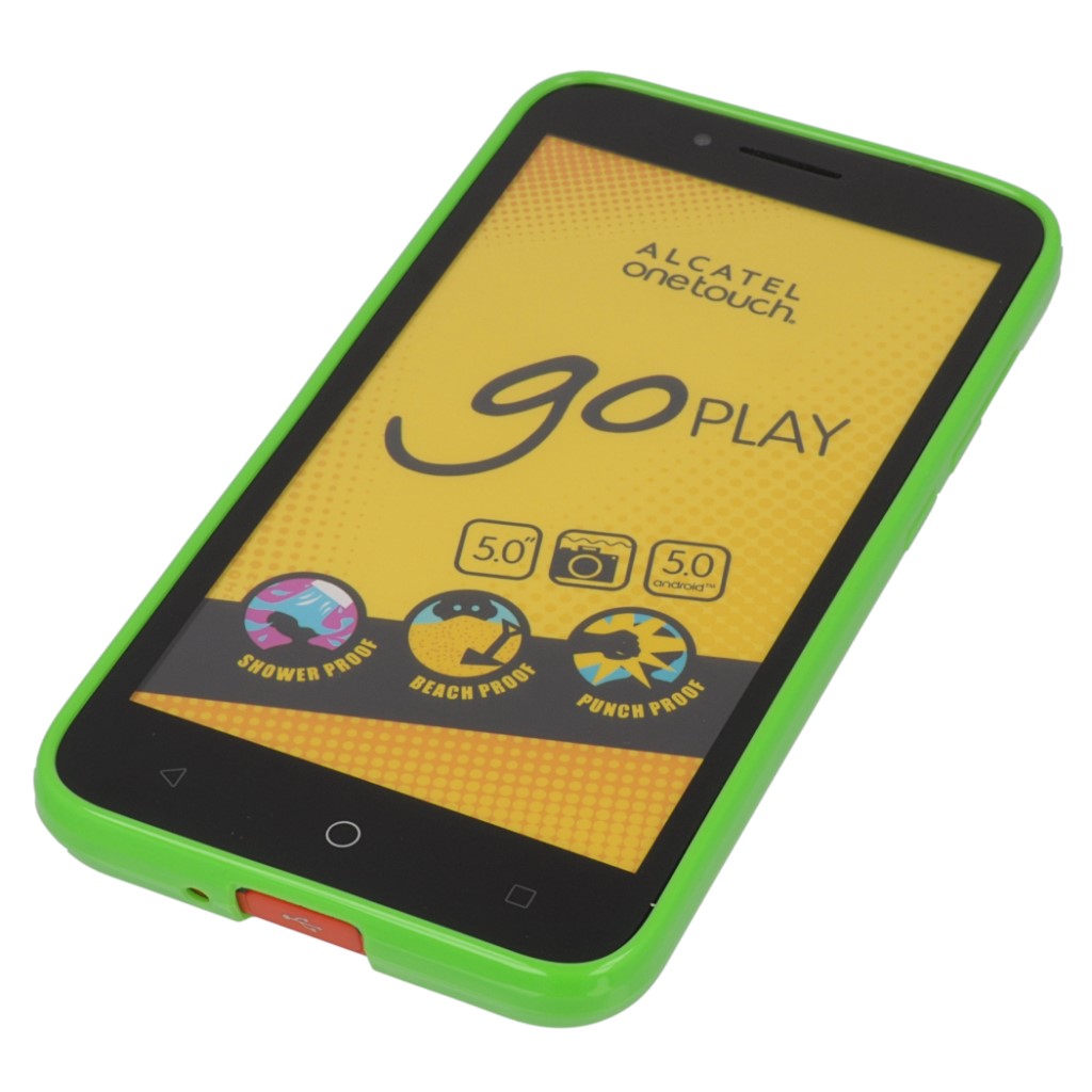 Pokrowiec silikonowe etui BACK CASE zielone ALCATEL One Touch Go Play / 3