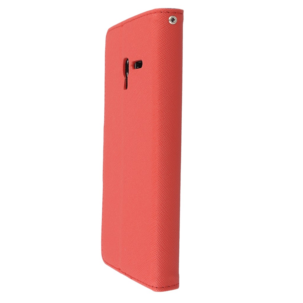 Pokrowiec etui z klapk na magnes Fancy Case czerwono-granatowe ALCATEL One Touch Pop 3 5 cali / 7