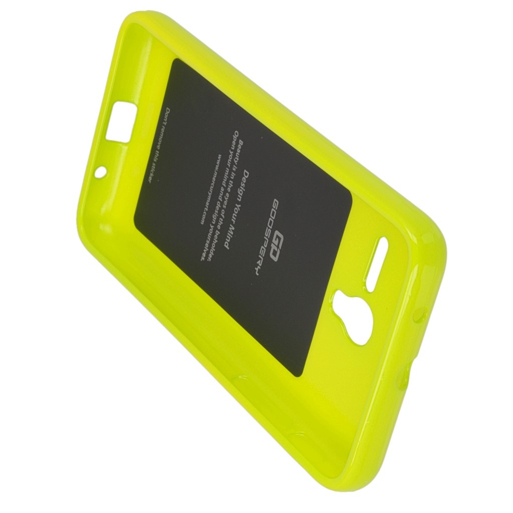 Pokrowiec etui silikonowe Mercury JELLY CASE limonkowe HTC One A9 / 4