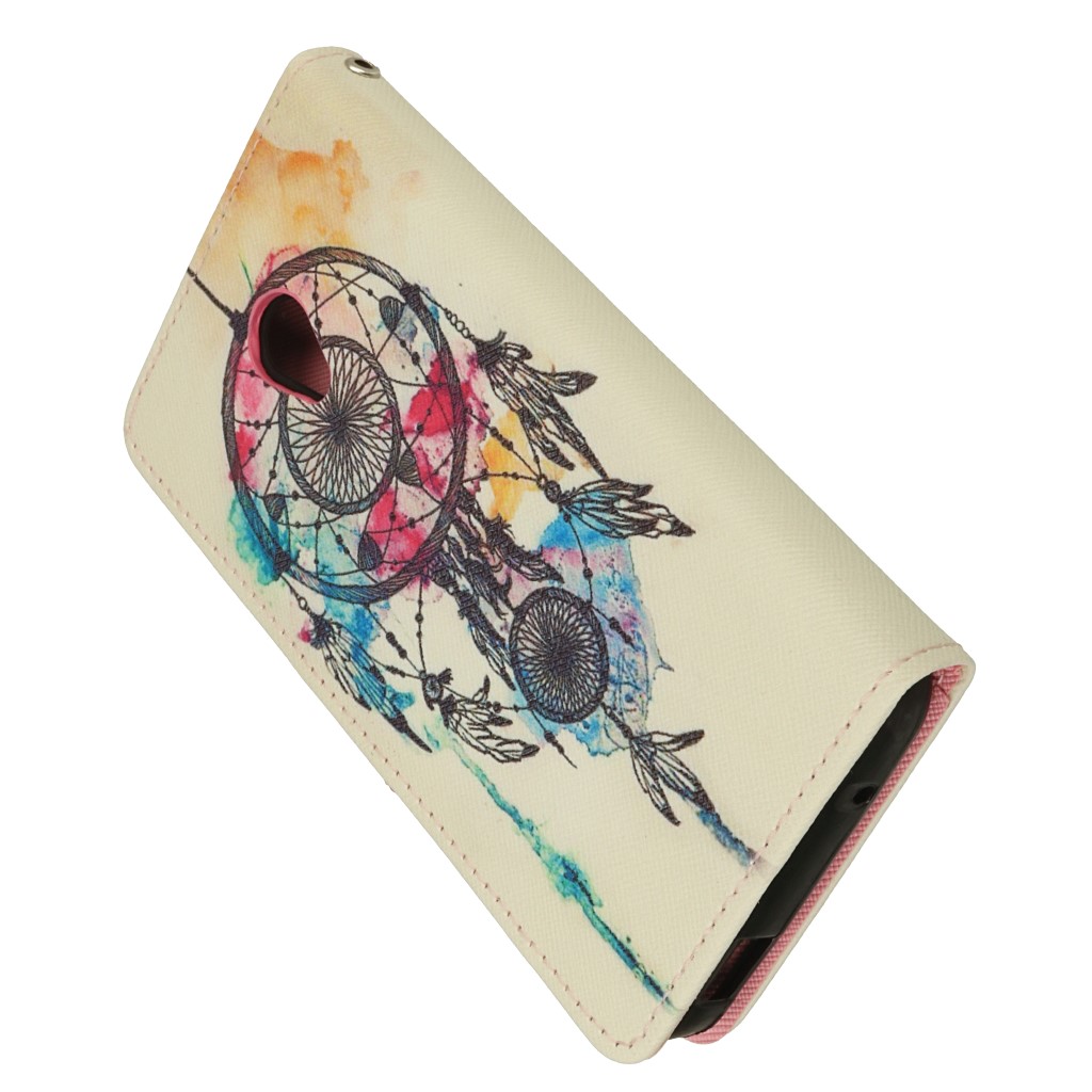 Pokrowiec etui portfelowe Wallet Design �apacz Sn�w Boho ALCATEL U5 3G / 3